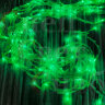 Уличный световой занавес "Дождь" зеленый