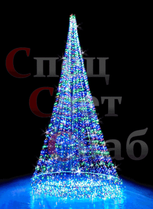 Уличная светодиодная елка Разноцветная 7 м