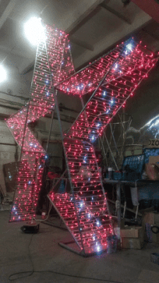 Световая фигура арка "ЗВЕЗДА" 3м
