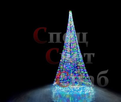 Уличная светодинамическая елка 4 м Разноцветная 