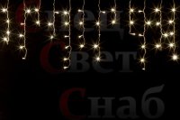 Светодиодная гирлянда "бахрома теплая белая" 2x0,6м