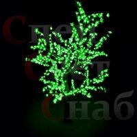 Светодиодная сакура Зеленая 1,5м